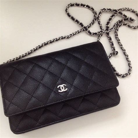 chanel wallet on chain black and white|chanel wallet on chain preis.